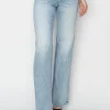 Amber High Rise Straight Leg Jeans Light Wash