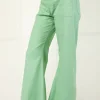 Andrea High Waist Flared Leg Pants Mint