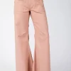 Andrea High Waist Flared Leg Pants Blush