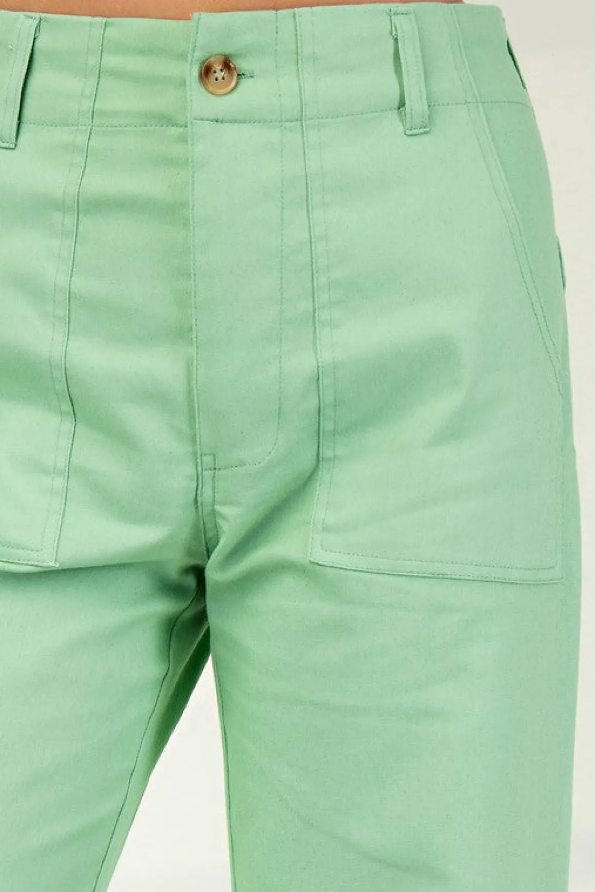 Andrea High Waist Flared Leg Pants Mint