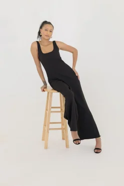 Armina Sleeveless Wide Leg Jumpsuit Black