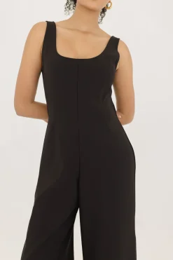 Armina Sleeveless Wide Leg Jumpsuit Black