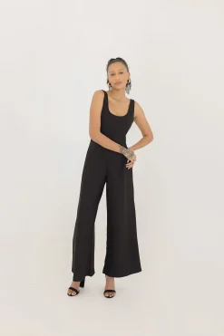 Armina Sleeveless Wide Leg Jumpsuit Black