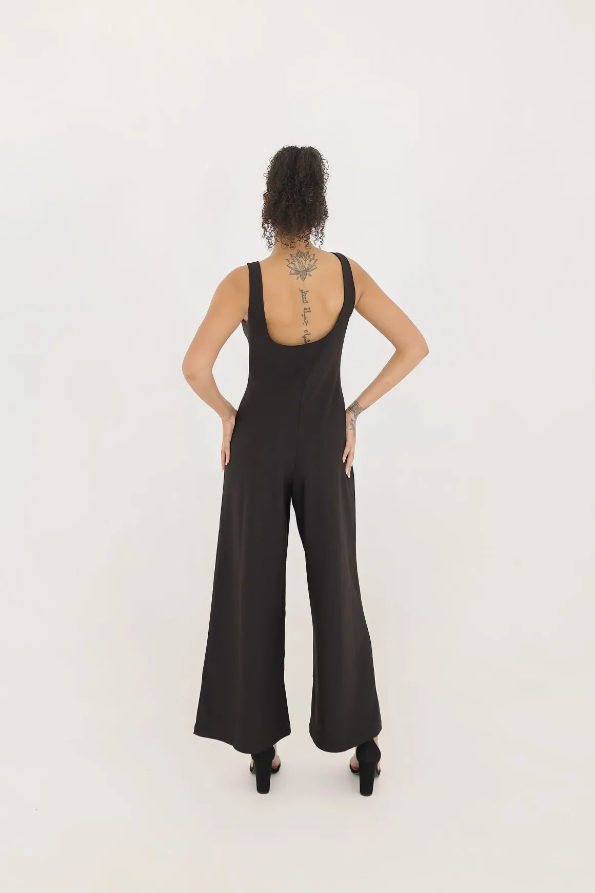 Armina Sleeveless Wide Leg Jumpsuit Black