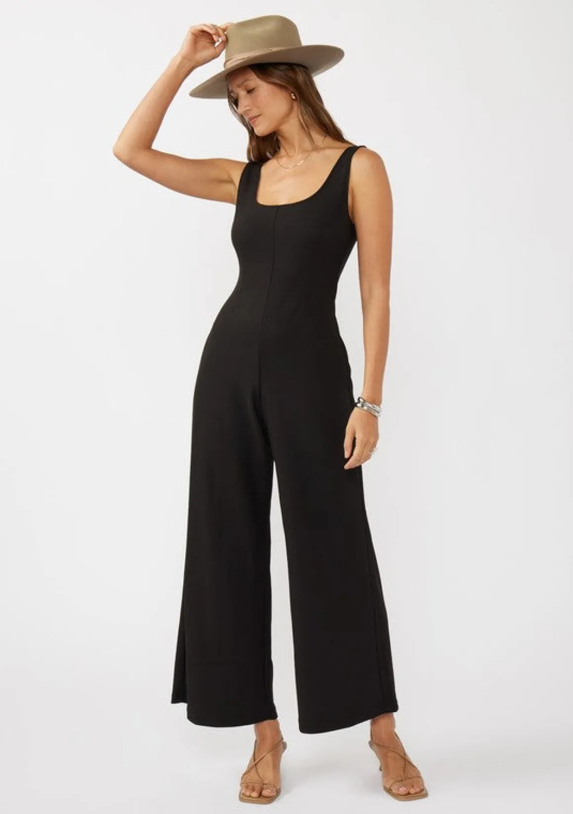 Armina Sleeveless Wide Leg Jumpsuit Black