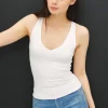 Ashton Sleeveless V Neck Double Lined Top White