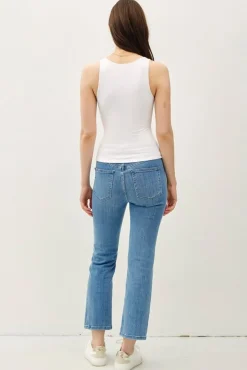 Ashton Sleeveless V Neck Double Lined Top White