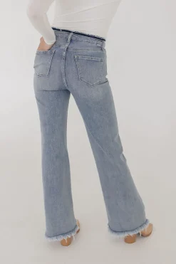 Ava High Rise Wide Leg Jeans Light Wash