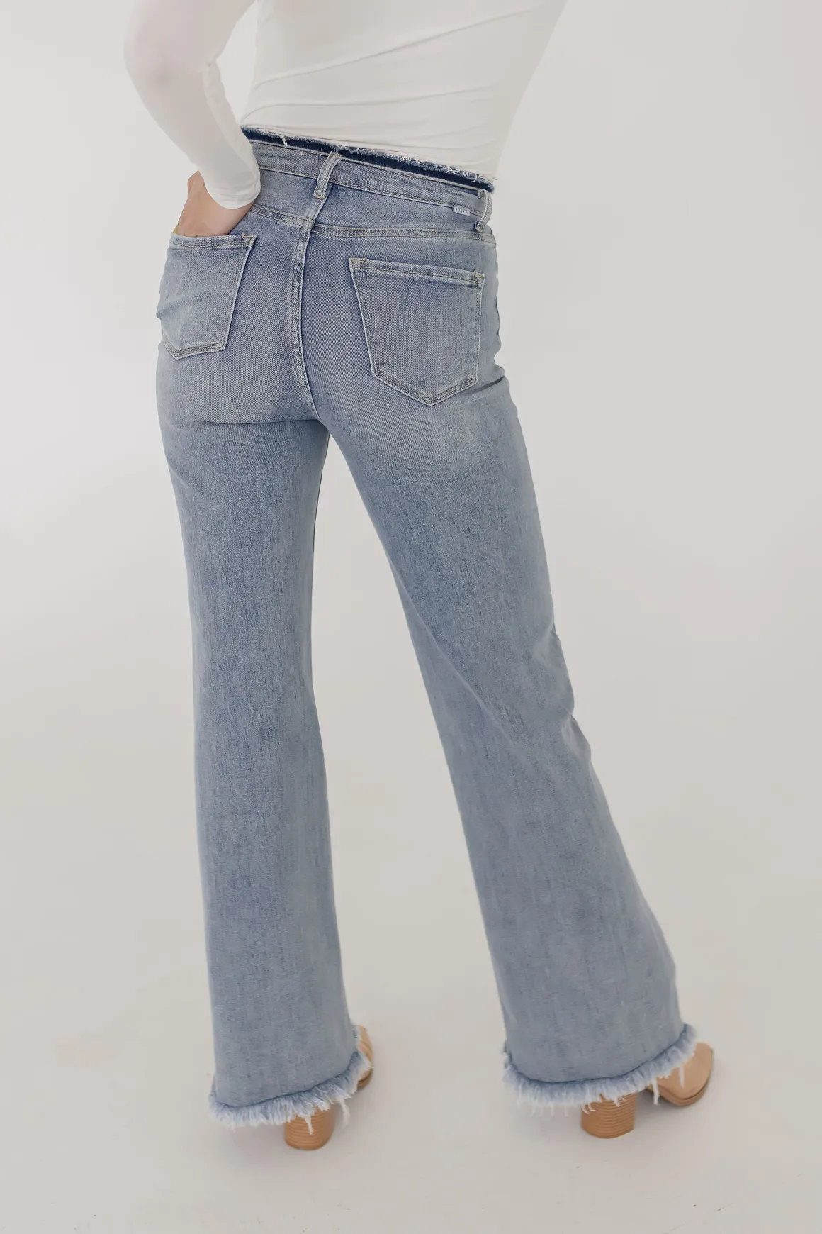Ava High Rise Wide Leg Jeans Light Wash