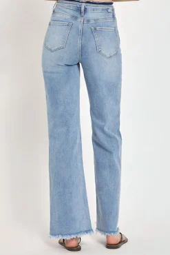 Ava High Rise Wide Leg Jeans Light Wash