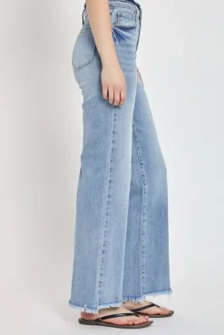 Ava High Rise Wide Leg Jeans Light Wash