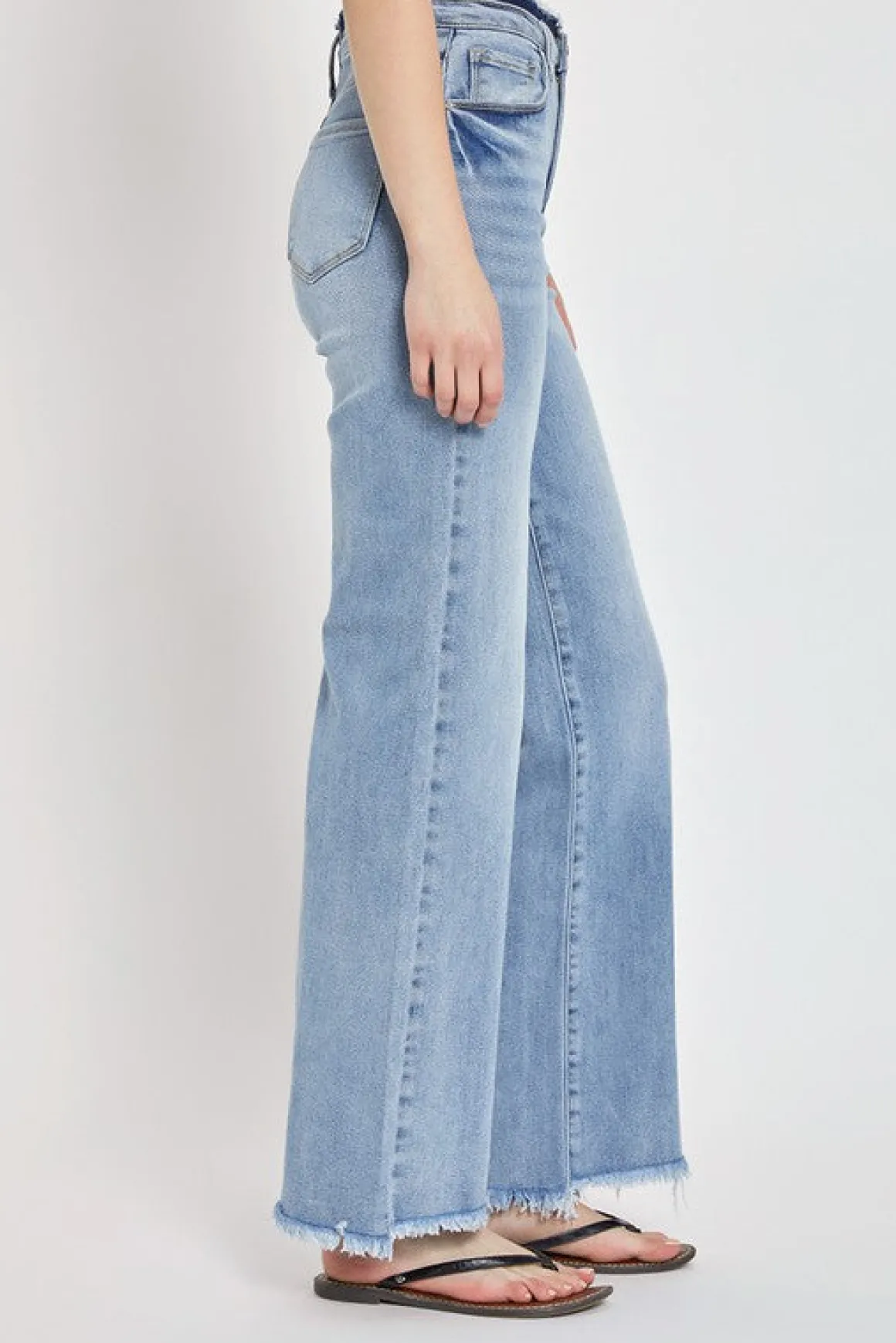 Ava High Rise Wide Leg Jeans Light Wash