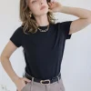 Bailey Short Sleeve Top Black