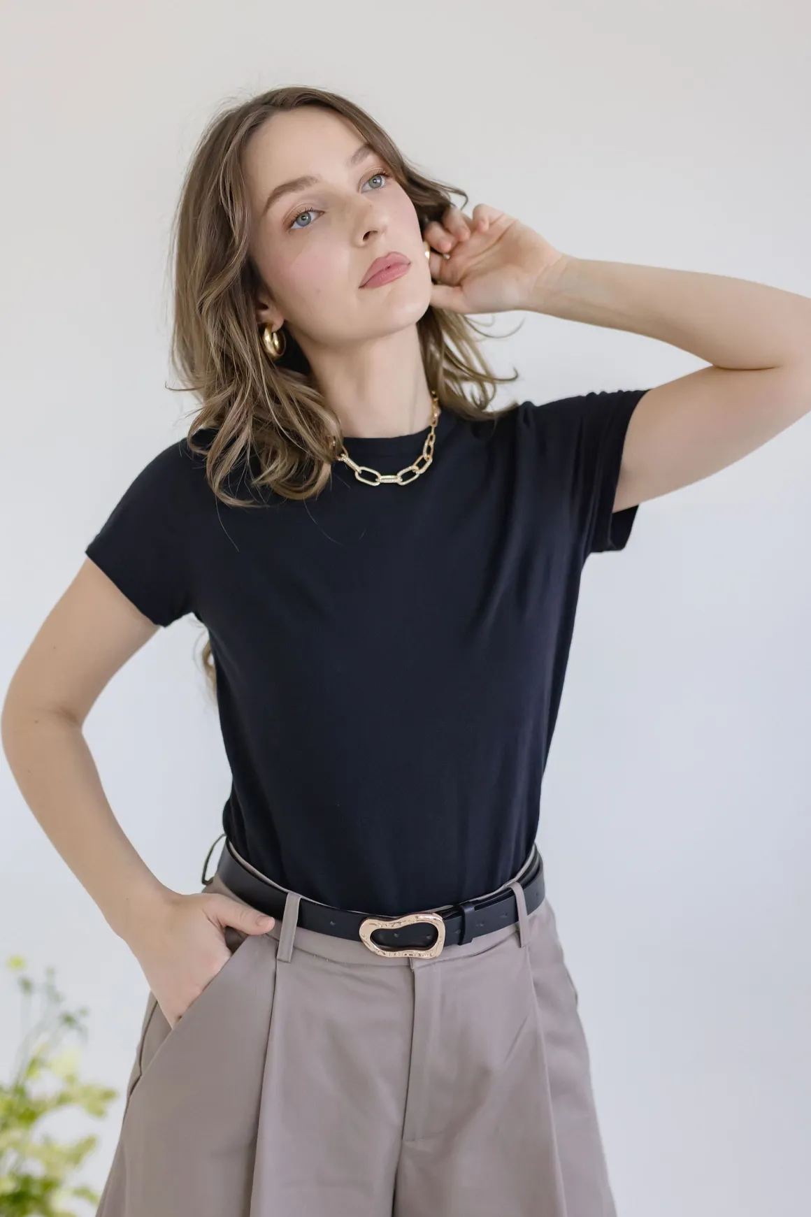 Bailey Short Sleeve Top Black