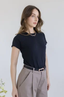 Bailey Short Sleeve Top Black