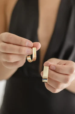 Britta J Hoop Earrings Gold