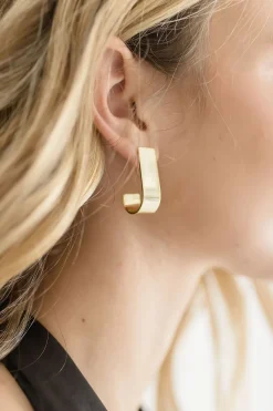 Britta J Hoop Earrings Gold