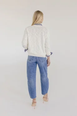 Cadence Long Sleeve Button Down Cardigan Nude