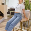 Carla High Rise Barrel Jeans Medium Wash
