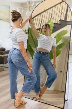 Carla High Rise Barrel Jeans Medium Wash