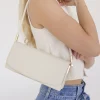 Carly Faux Leather Shoulder Purse Nude