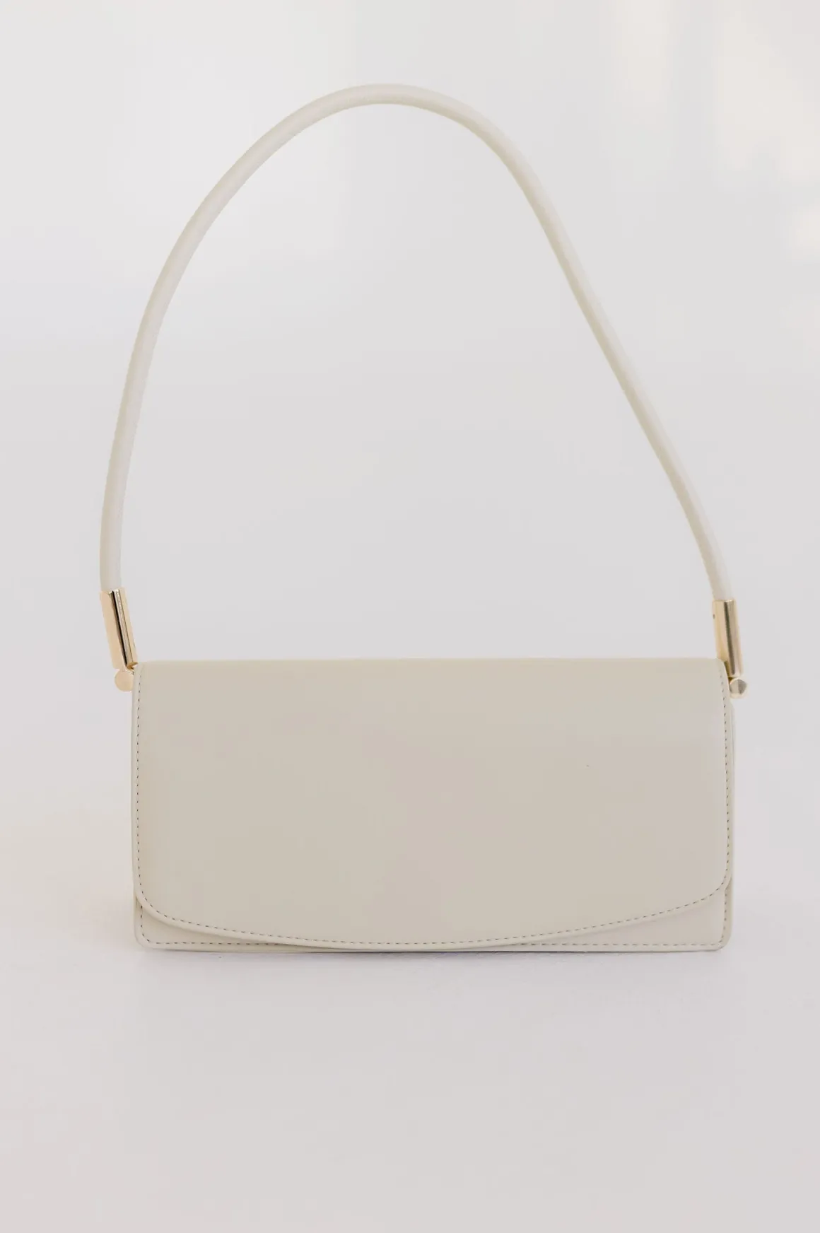 Carly Faux Leather Shoulder Purse Nude