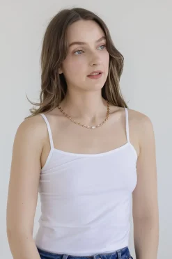 Crystal Rhinestone Chocker Necklace Gold