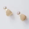 Danielle Pearl Teardrop Earrings Gold