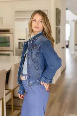 Deanna Denim Jacket Dark Wash