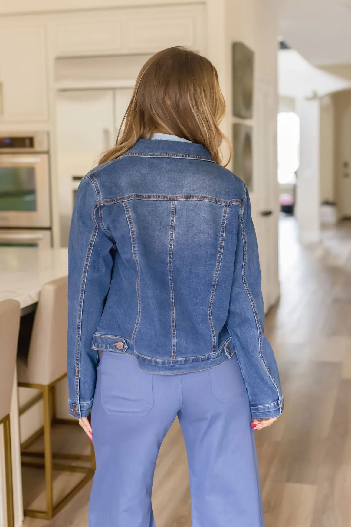 Deanna Denim Jacket Dark Wash
