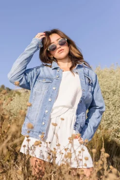Dominique Denim Jacket Medium Wash