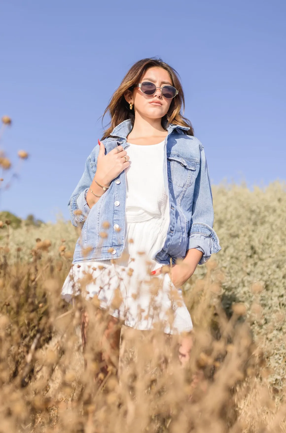 Dominique Denim Jacket Medium Wash