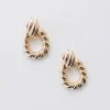 Eve Chunky Layered Drop Earrings Gold