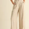 Evelyn High Waist Wide Leg Pants Khaki