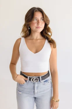 Kendra Logo Buckle Belt Black