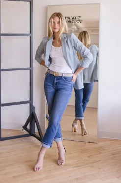 Kendra Logo Buckle Belt Grey