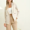 Marie Double Breasted Blazer Khaki