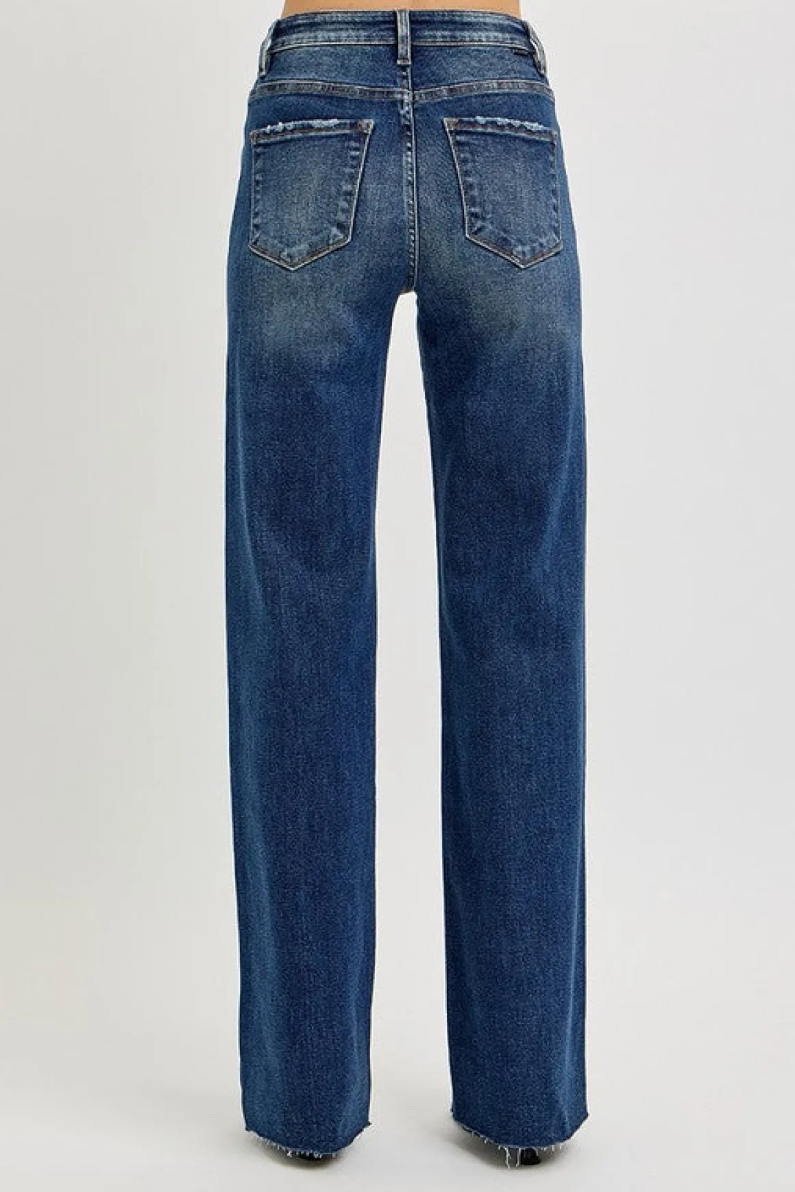 Marjorie High Rise Straight Leg Jeans Dark Wash