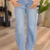Maya High Rise Wide Barrel Jeans Medium Wash