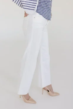 Molly High Rise Straight Leg Jeans White