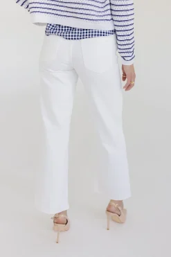 Molly High Rise Straight Leg Jeans White