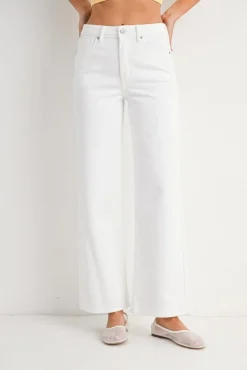 Molly High Rise Straight Leg Jeans White