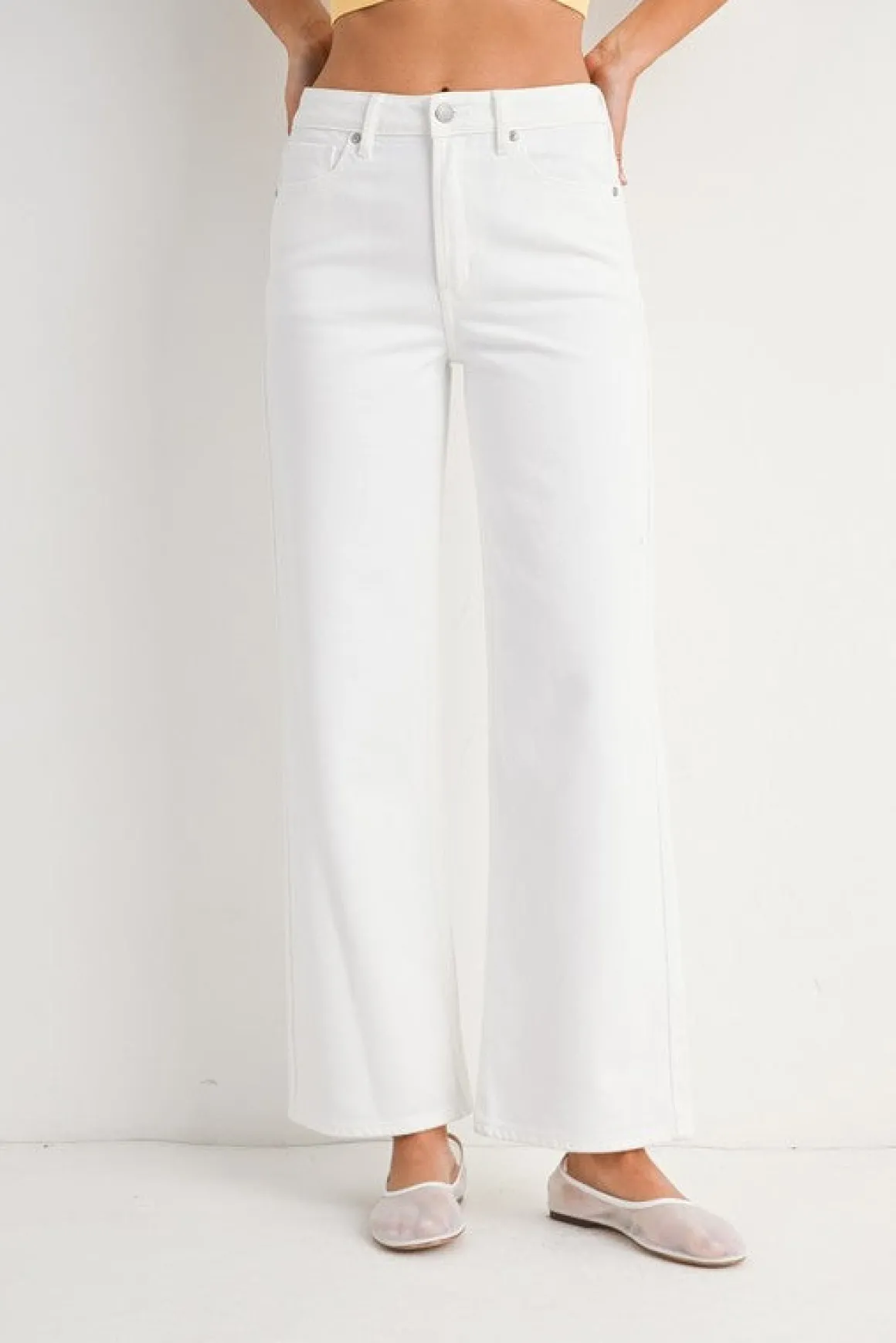 Molly High Rise Straight Leg Jeans White