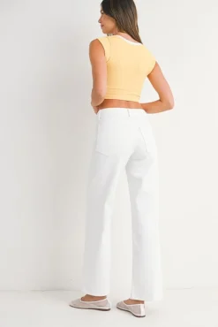 Molly High Rise Straight Leg Jeans White