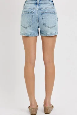 Nayeli Low Rise Denim Shorts Light Wash
