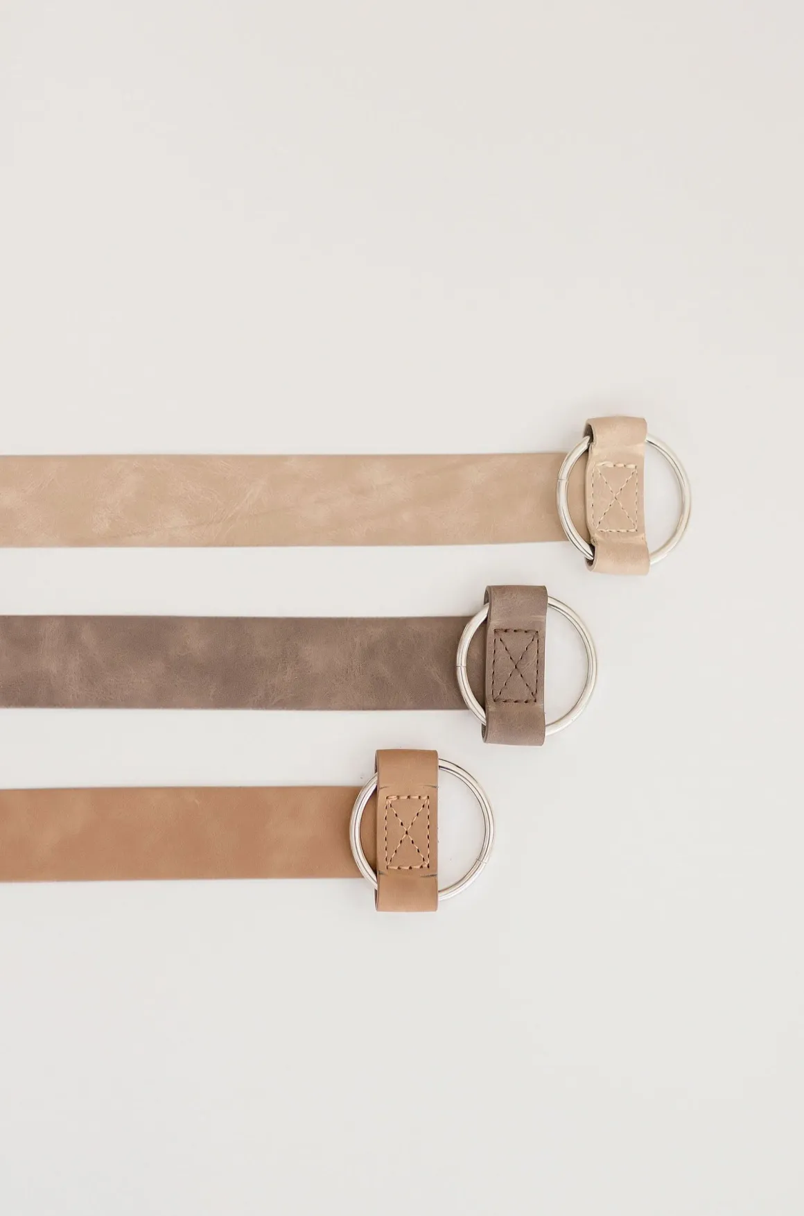 Quinn Adjustable Circle Buckle Belt Brown