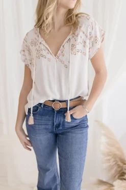 Quinn Adjustable Circle Buckle Belt Taupe