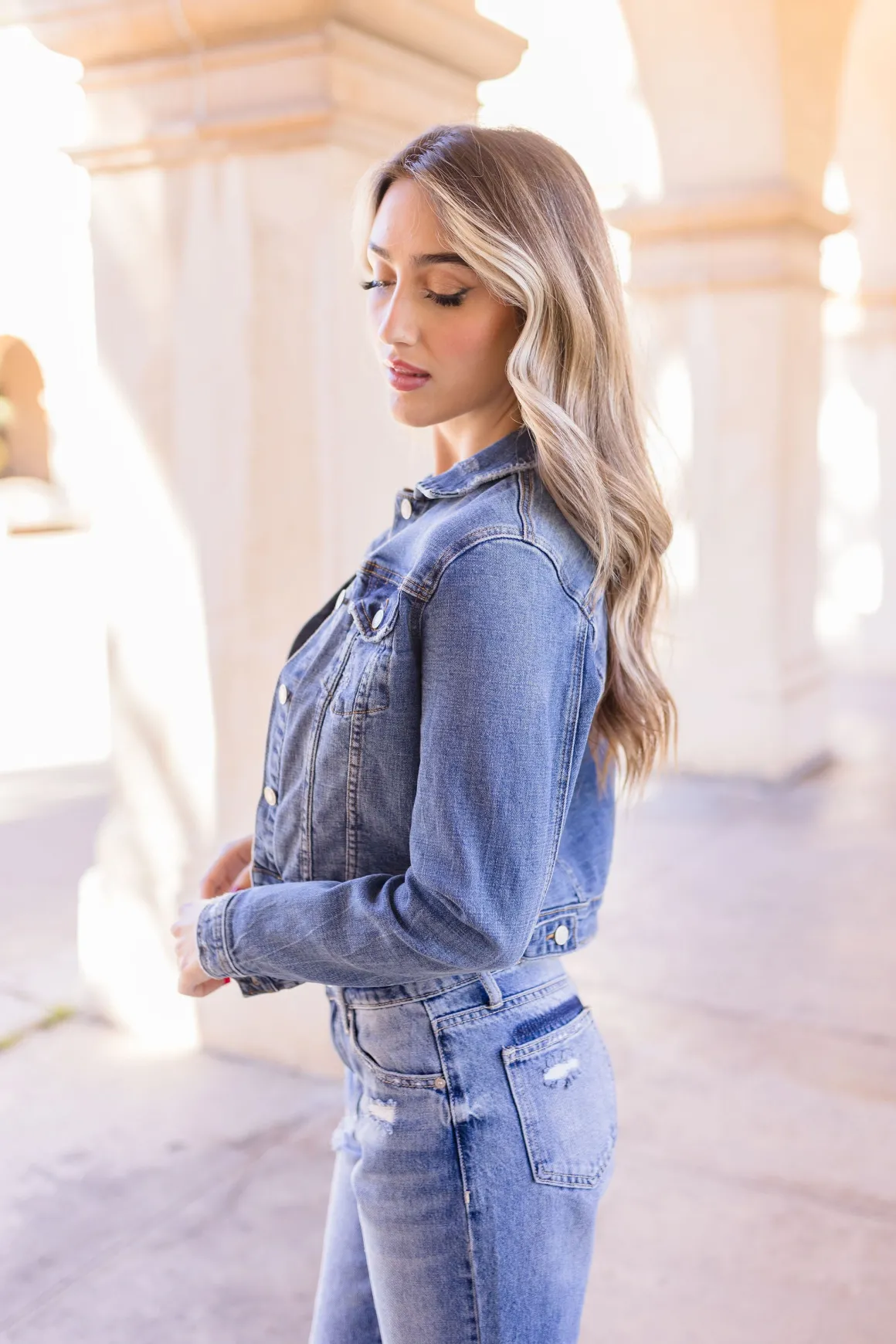 Rue Denim Jacket Medium Wash