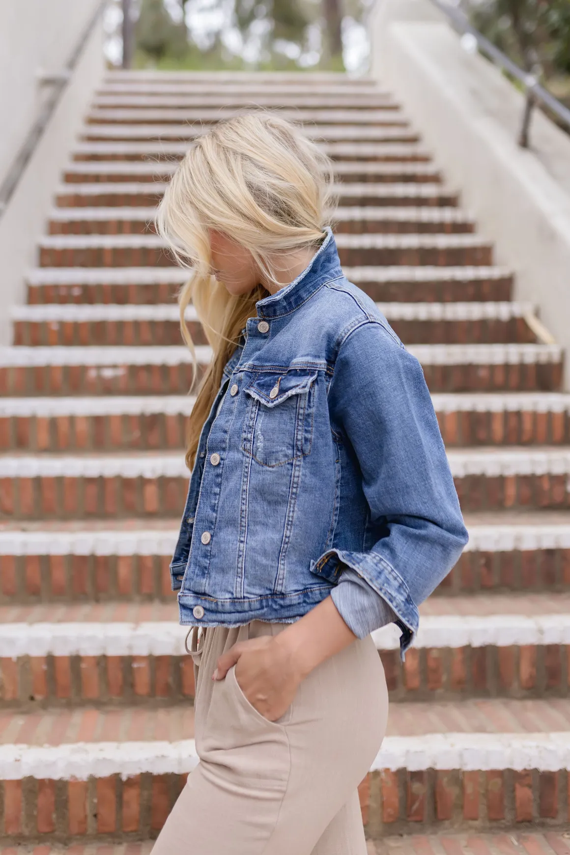 Rue Denim Jacket Medium Wash