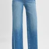 Scarlett High Rise Crop Wide leg Jeans Medium Wash